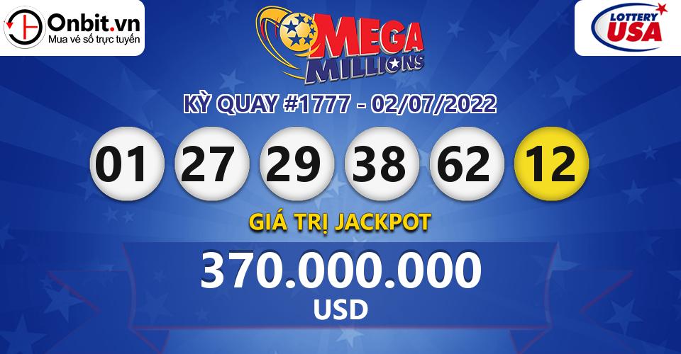 Cập nhật kết quả xổ số Mỹ U.S MegaMillions hôm nay ngày 02/07/2022