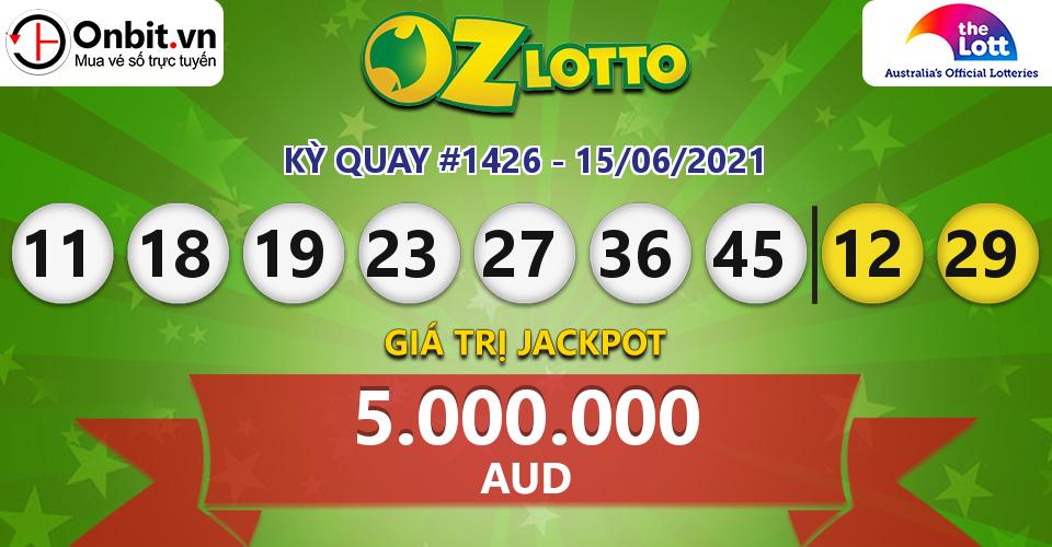 Cập nhật kết quả xổ số Úc Oz Lotto hôm nay ngày 15/06/2021