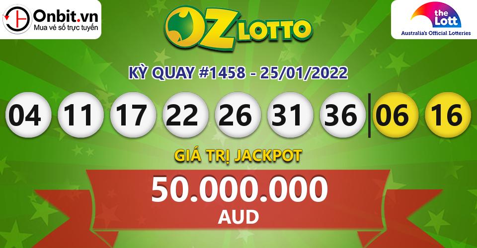 Cập nhật kết quả xổ số Úc Oz Lotto hôm nay ngày 25/01/2022