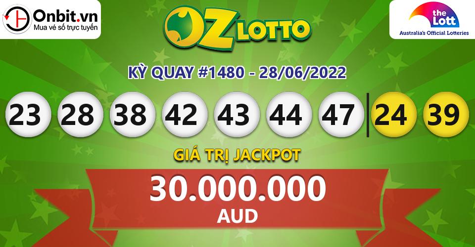 Cập nhật kết quả xổ số Úc Oz Lotto hôm nay ngày 28/06/2022