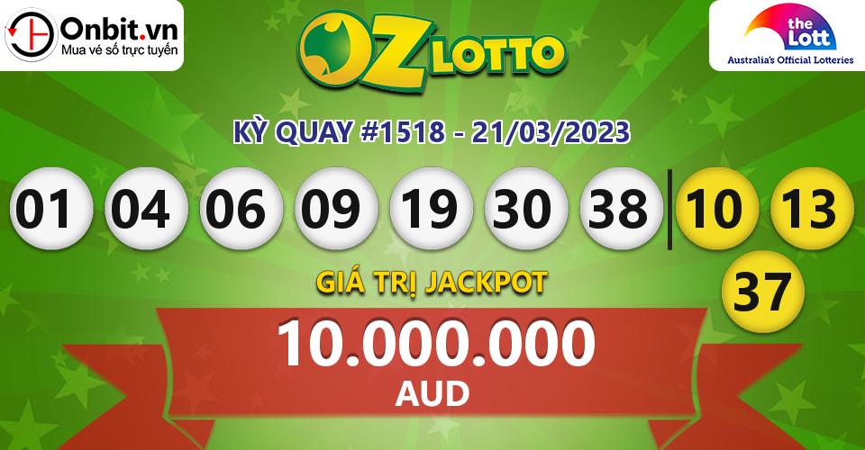 Cập nhật kết quả xổ số Úc Oz Lotto hôm nay ngày 21/03/2023