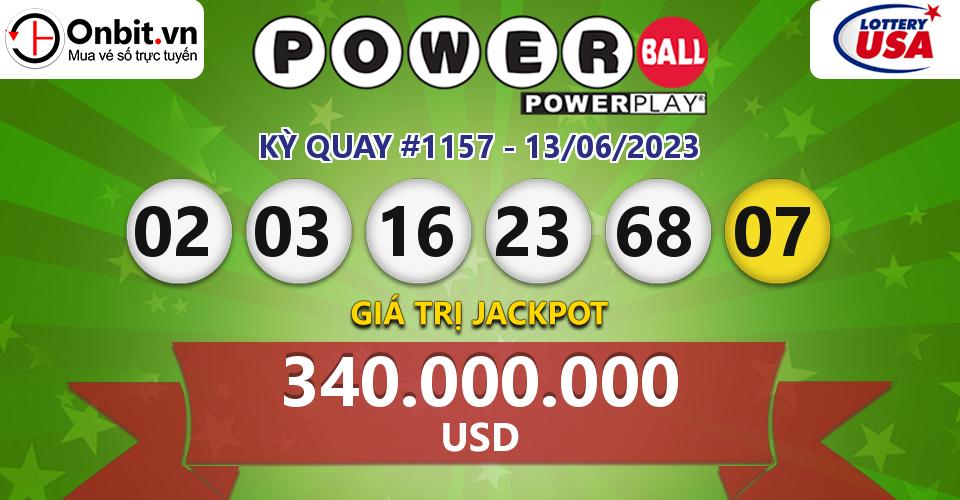 Cập nhật kết quả xổ số Mỹ U.S PowerBall hôm nay ngày 13/06/2023