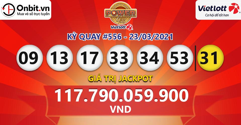 Cập nhật kết quả xổ số Vietlott Power 6/55 hôm nay ngày 23/03/2021